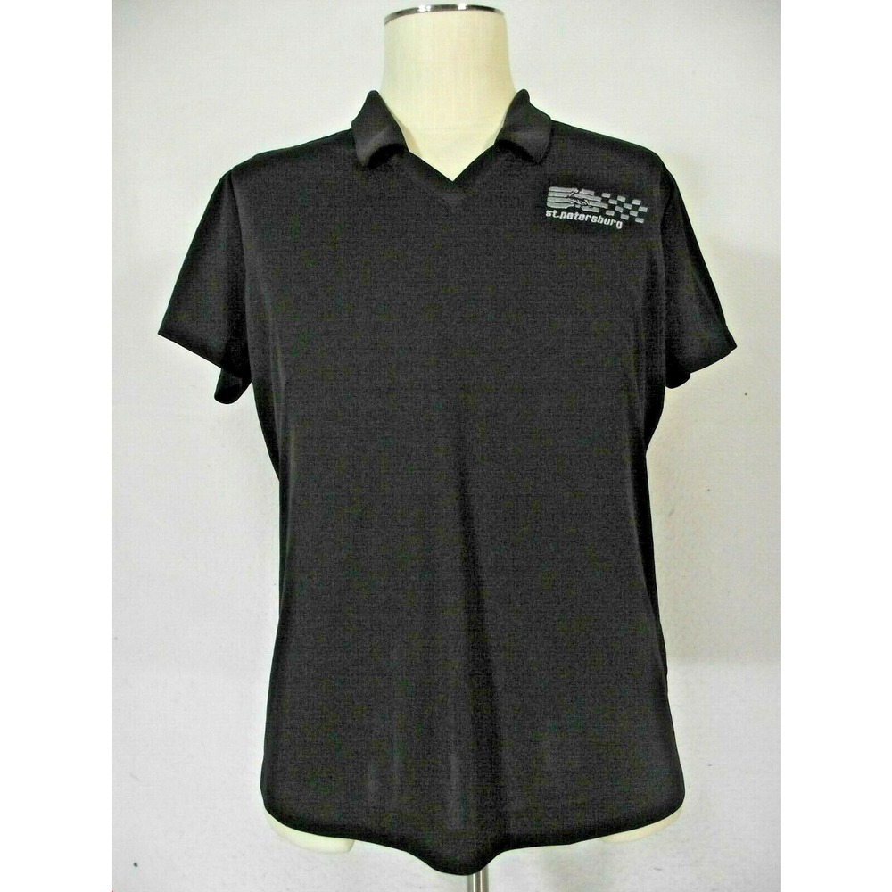 Nike Golf polo shirt womens XL black short sleeve Dri-Fit Saint Petersburg FL